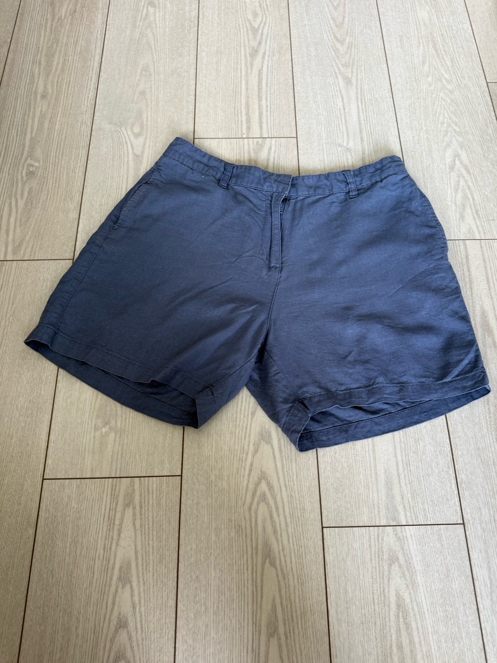 Mountain Warehouse 10 shorts linen ocean blue pockets casual summer beach vacay